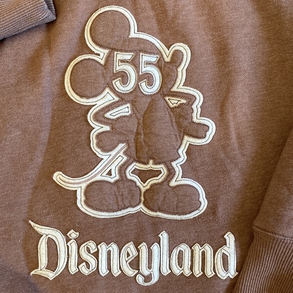 Disney Parks Hoodie Jacket Women’s M Unisex Sherpa lined Mickey Mouse 55 Warm - Picture 5 of 8